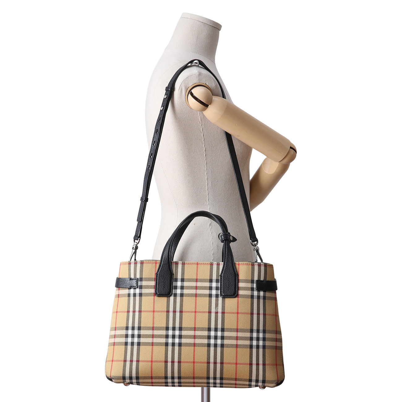BURBERRY(USED)버버리 하우스체크 배너백 미듐