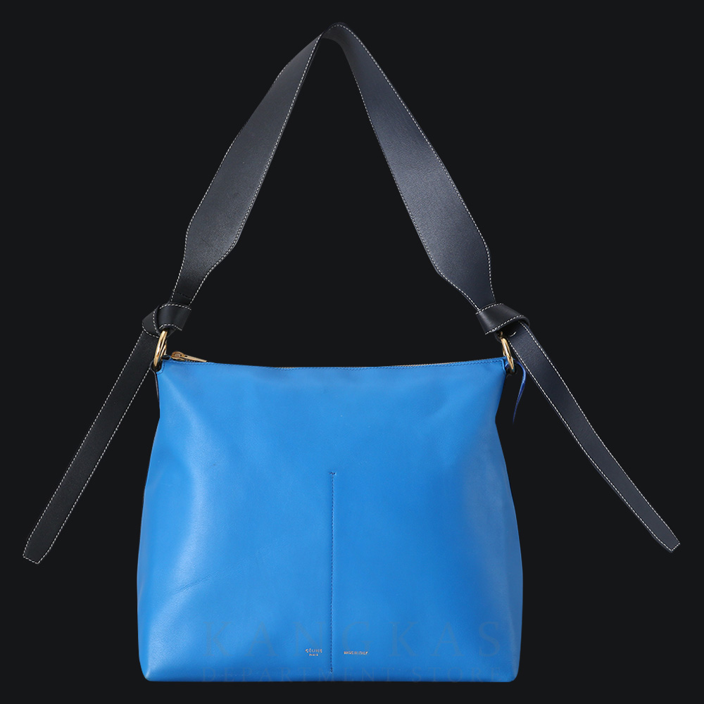 CELINE(USED)셀린느 시즌 레더 스트랩 호보 숄더백