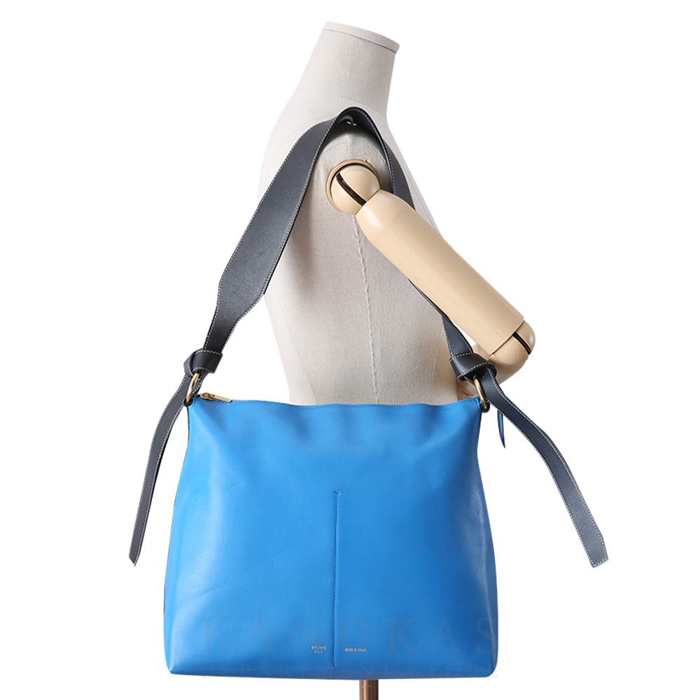 CELINE(USED)셀린느 시즌 레더 스트랩 호보 숄더백