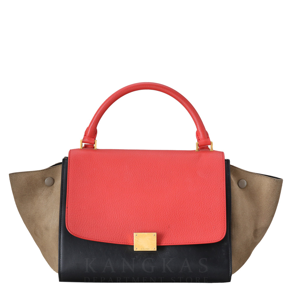 CELINE(USED)셀린느 트라페제 탑 핸들겸 숄더백