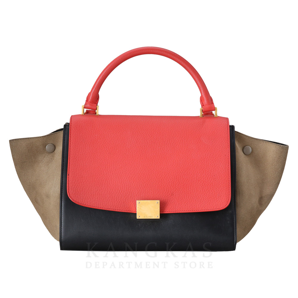 CELINE(USED)셀린느 트라페제 탑 핸들겸 숄더백