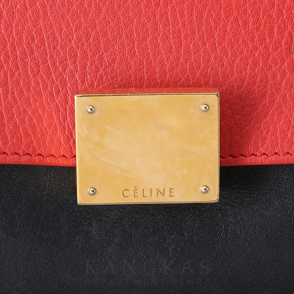 CELINE(USED)셀린느 트라페제 탑 핸들겸 숄더백
