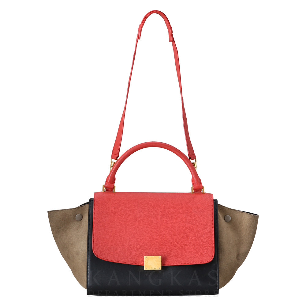 CELINE(USED)셀린느 트라페제 탑 핸들겸 숄더백