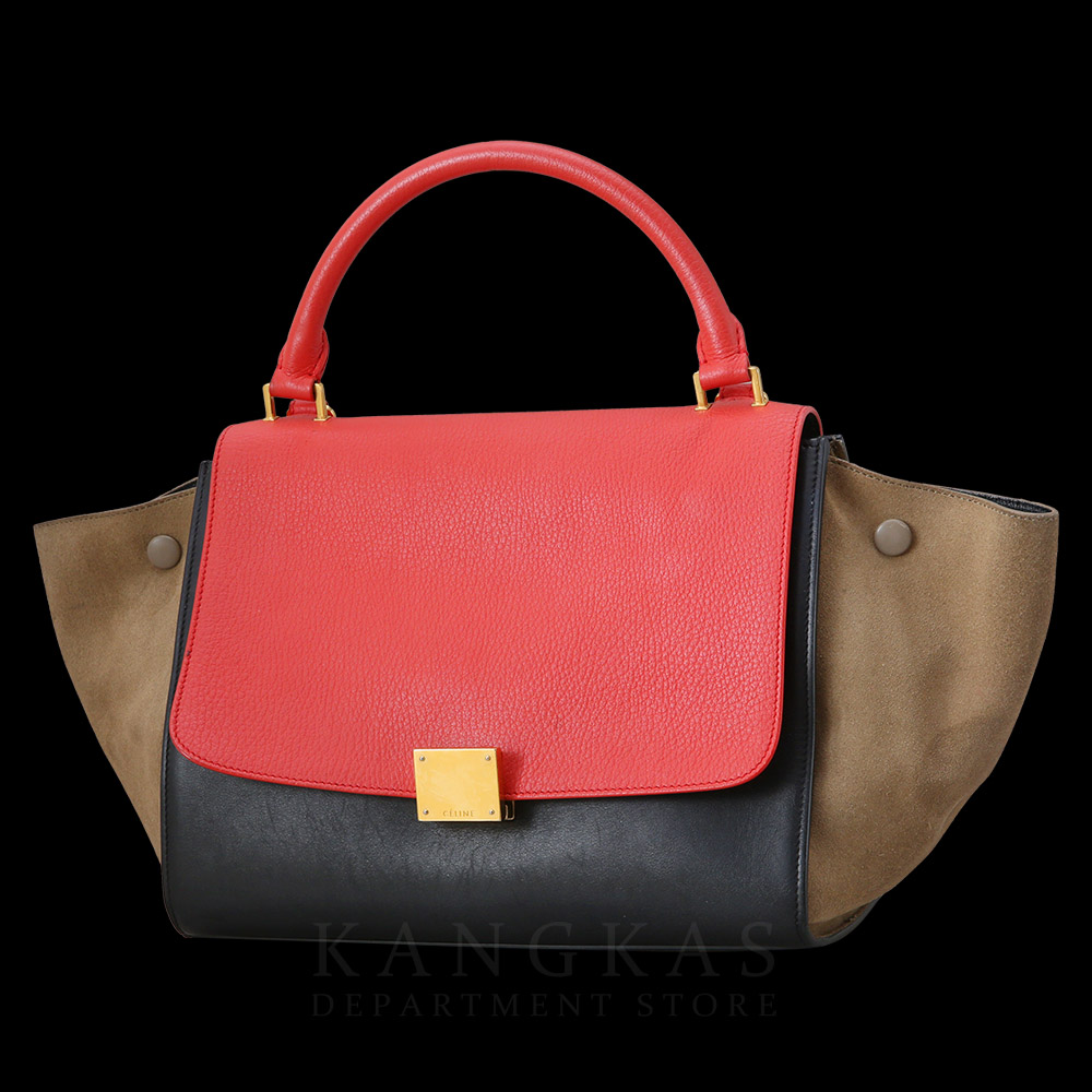 CELINE(USED)셀린느 트라페제 탑 핸들겸 숄더백