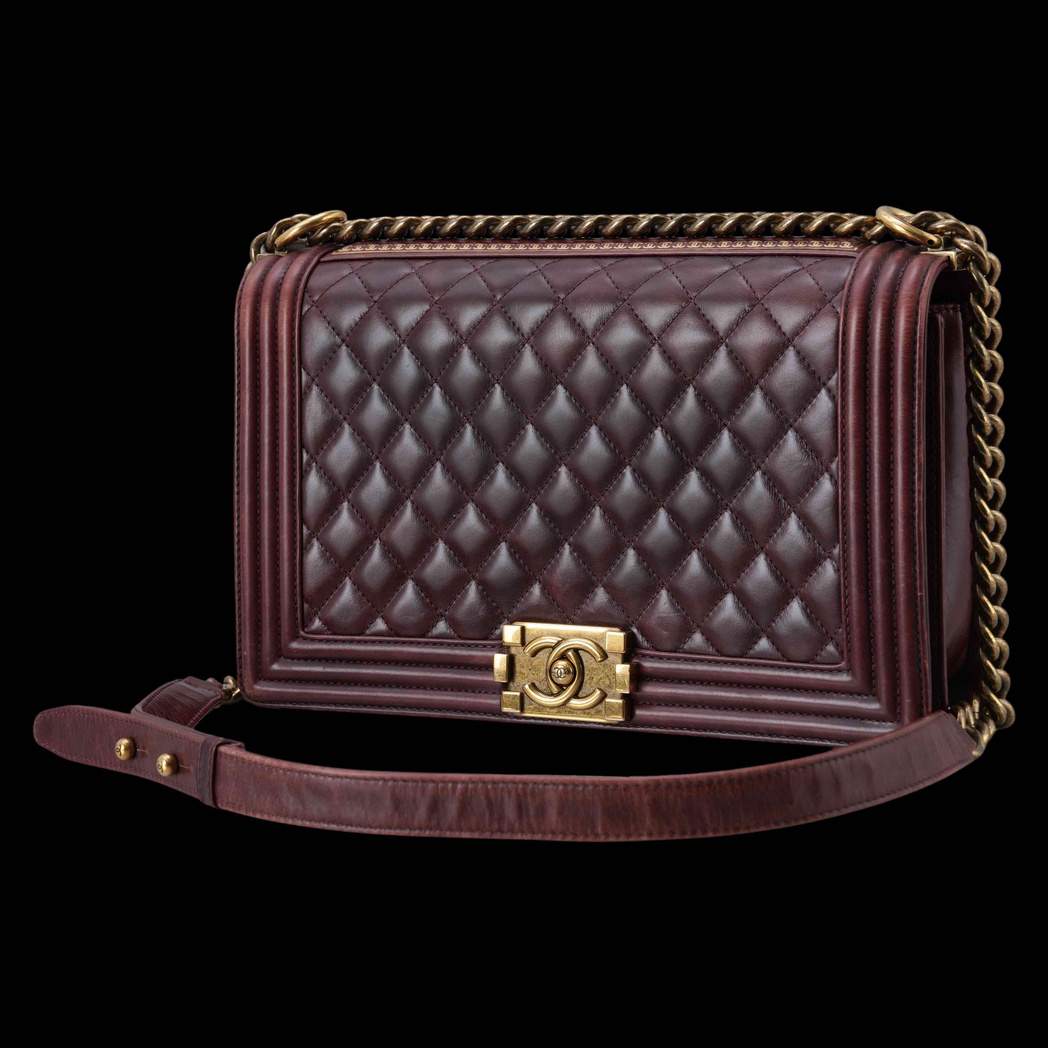 CHANEL(USED)샤넬 시즌 보이샤넬 뉴미듐