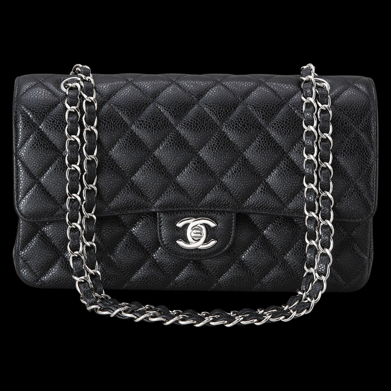 CHANEL(USED)샤넬 캐비어 클래식 미듐 플랩백