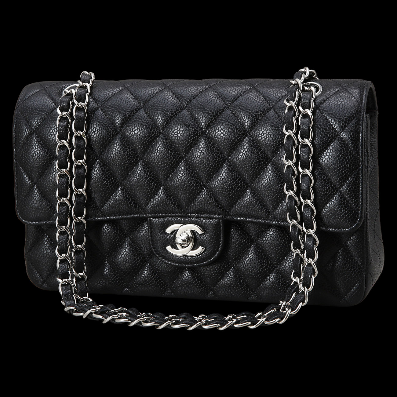 CHANEL(USED)샤넬 캐비어 클래식 미듐 플랩백