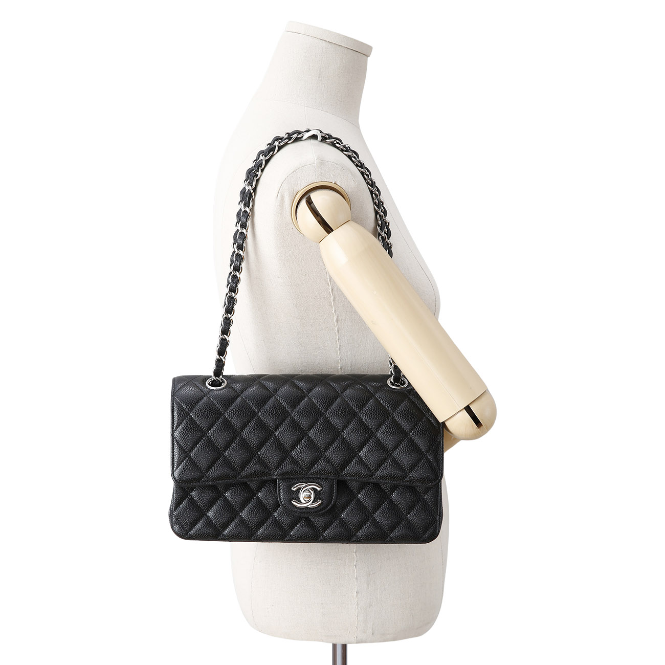 CHANEL(USED)샤넬 캐비어 클래식 미듐 플랩백