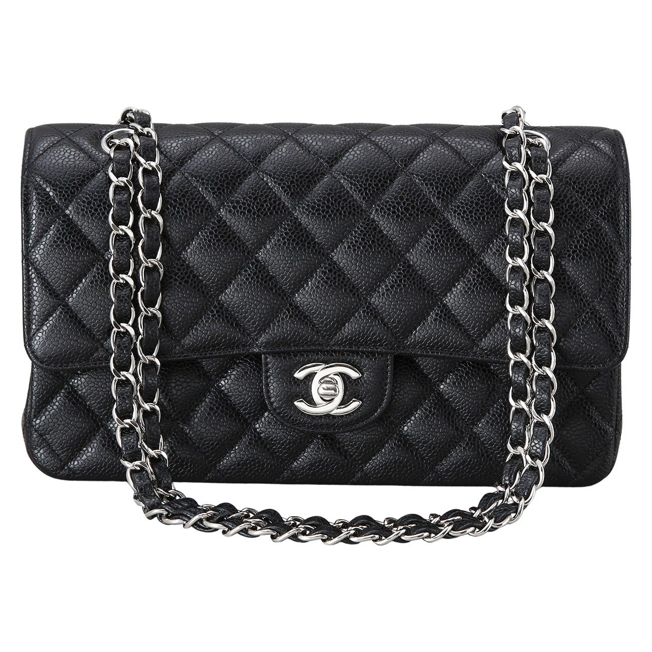 CHANEL(USED)샤넬 캐비어 클래식 미듐 플랩백