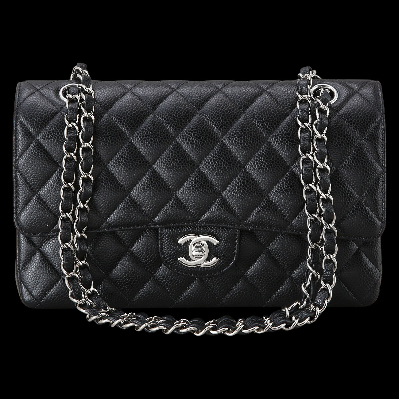 CHANEL(USED)샤넬 캐비어 클래식 미듐 플랩백
