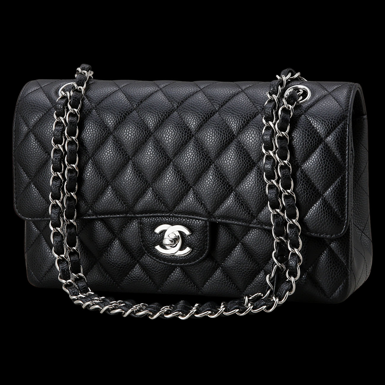 CHANEL(USED)샤넬 캐비어 클래식 미듐 플랩백