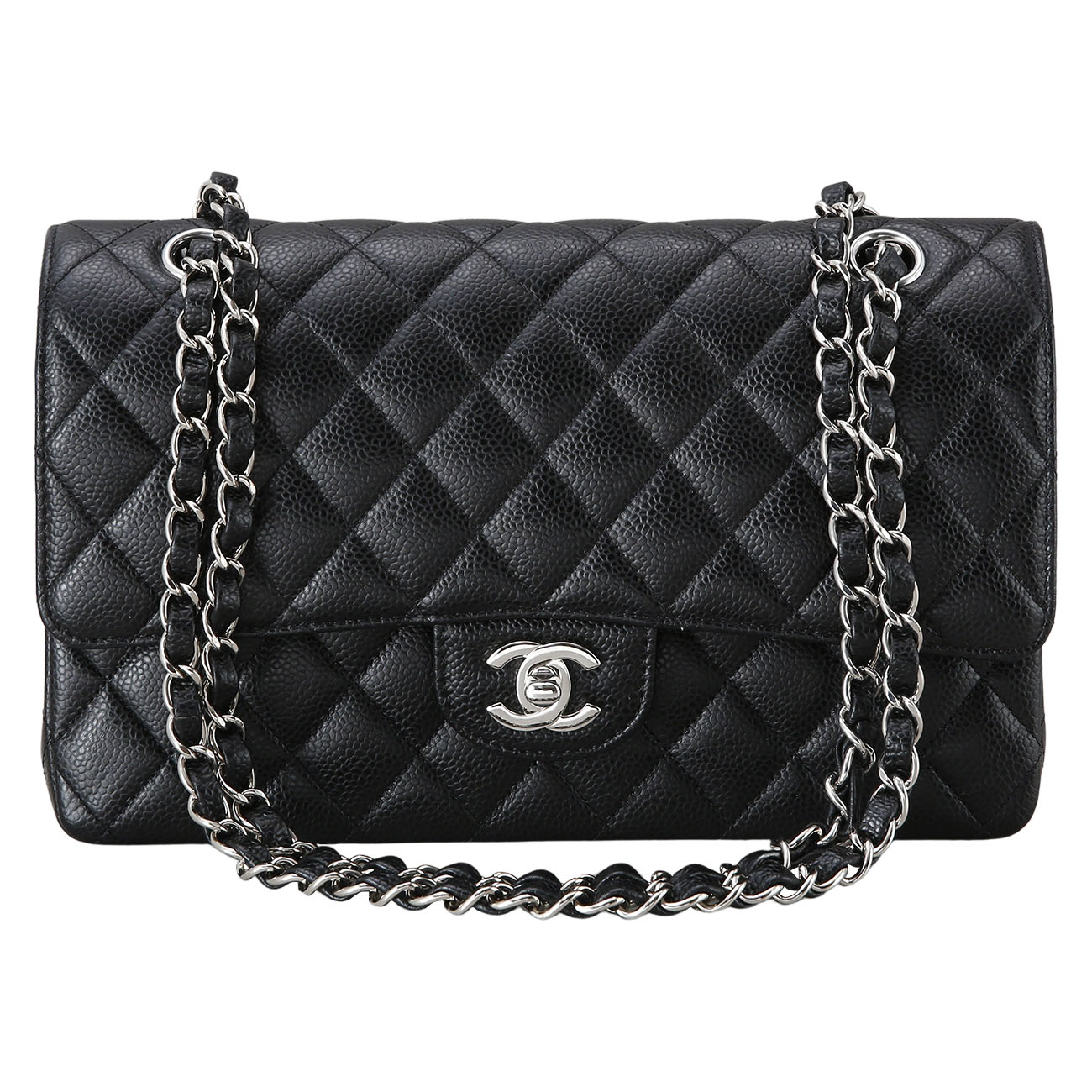 CHANEL(USED)샤넬 캐비어 클래식 미듐 플랩백