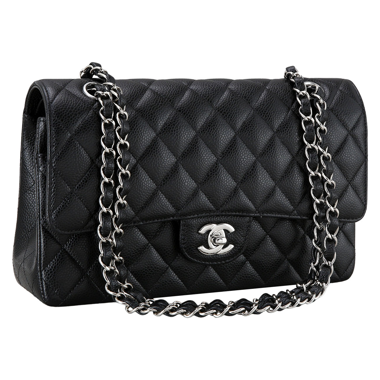 CHANEL(USED)샤넬 캐비어 클래식 미듐 플랩백