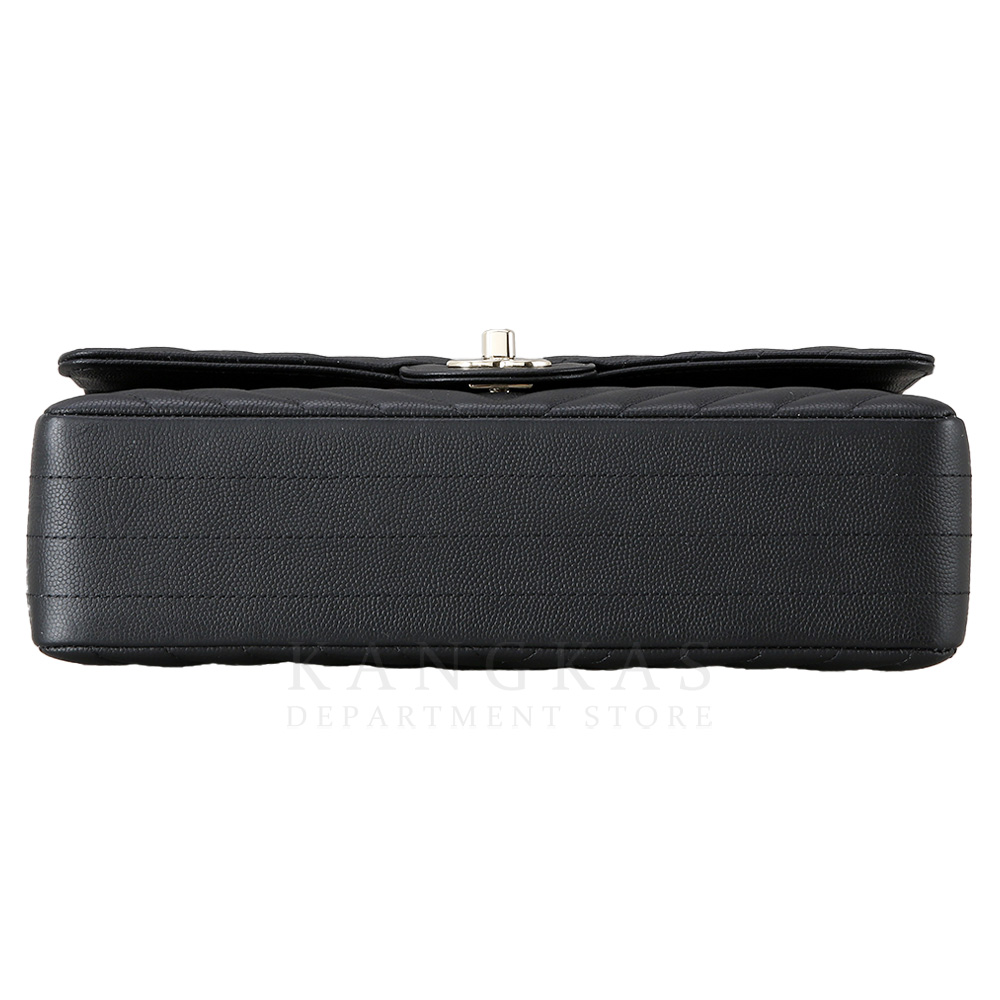 CHANEL(USED)샤넬 클래식 캐비어 쉐브론 미듐 블랙