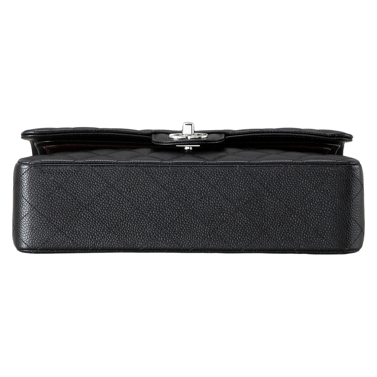 CHANEL(USED)샤넬 캐비어 클래식 미듐 은장
