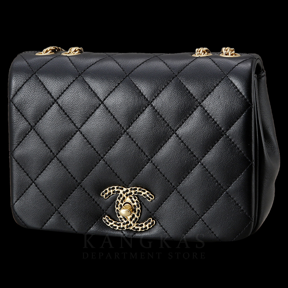 CHANEL(USED)샤넬 시즌 로고 체인 플랩백