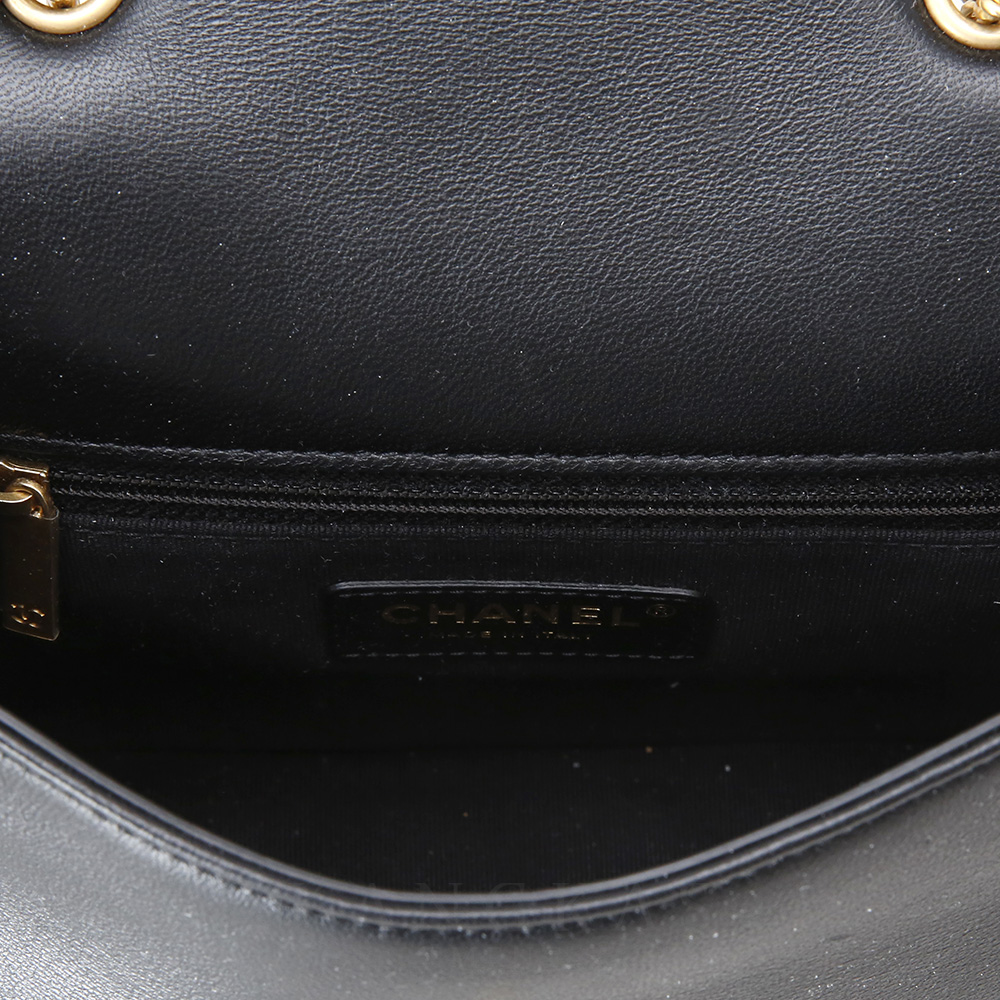 CHANEL(USED)샤넬 시즌 로고 체인 플랩백