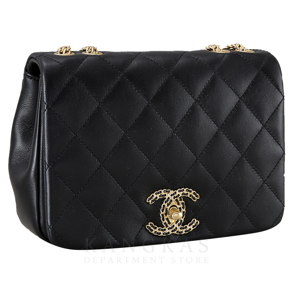 CHANEL(USED)샤넬 시즌 로고 체인 플랩백