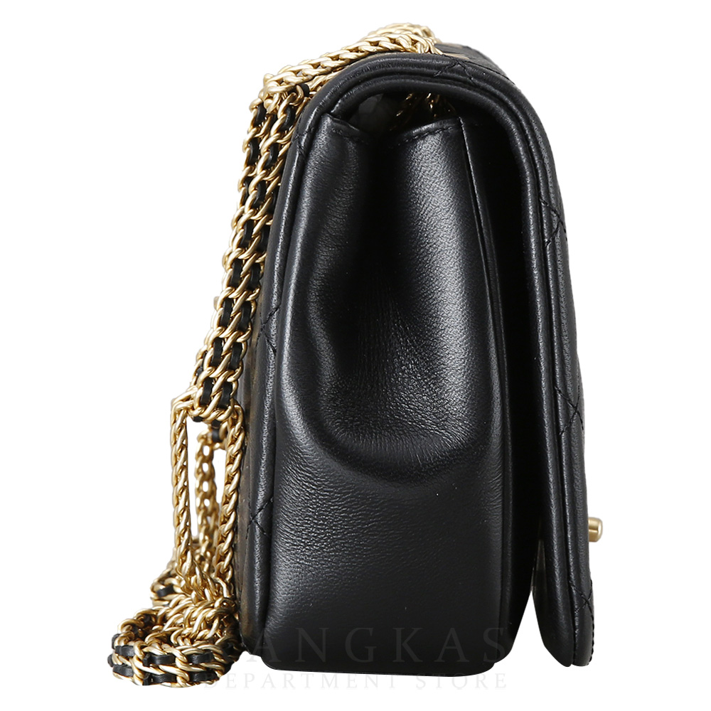 CHANEL(USED)샤넬 시즌 로고 체인 플랩백