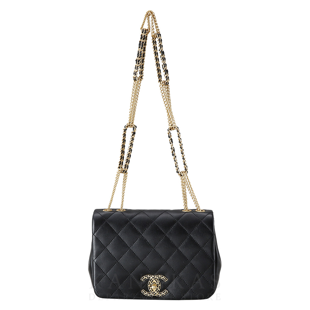 CHANEL(USED)샤넬 시즌 로고 체인 플랩백