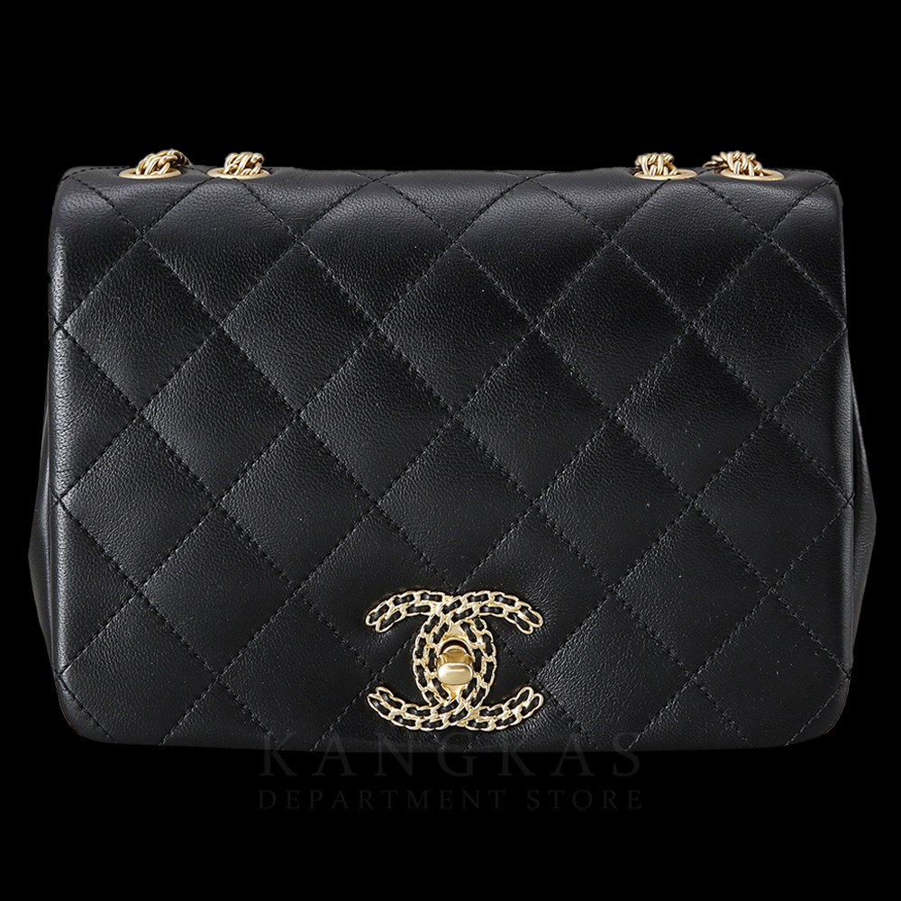 CHANEL(USED)샤넬 시즌 로고 체인 플랩백