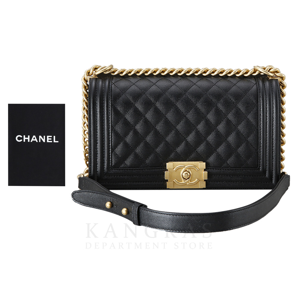 CHANEL(USED)샤넬 캐비어 보이샤넬 미듐