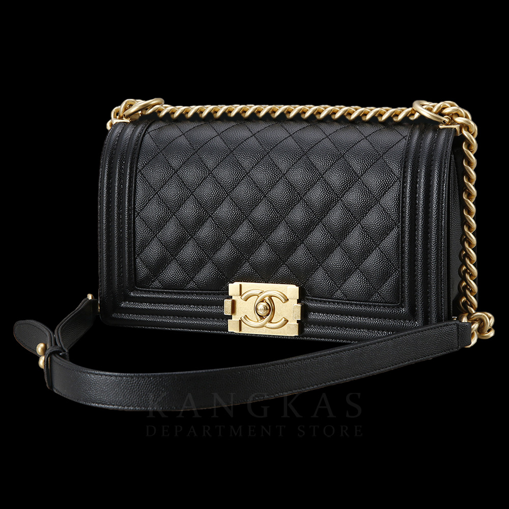 CHANEL(USED)샤넬 캐비어 보이샤넬 미듐