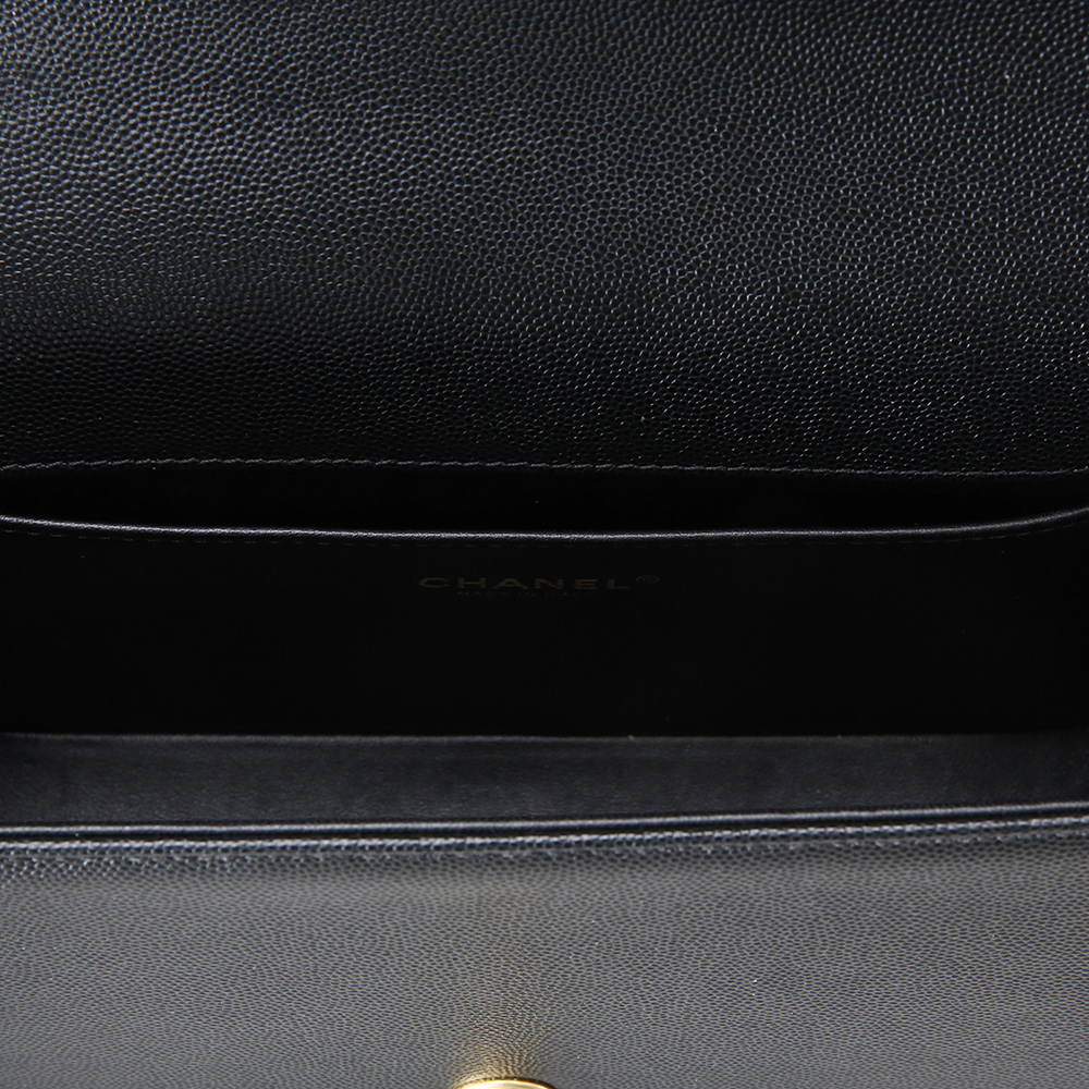 CHANEL(USED)샤넬 캐비어 보이샤넬 미듐