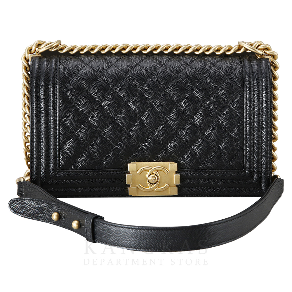 CHANEL(USED)샤넬 캐비어 보이샤넬 미듐