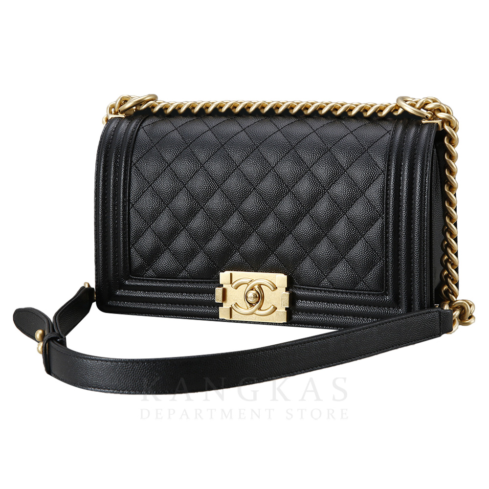 CHANEL(USED)샤넬 캐비어 보이샤넬 미듐
