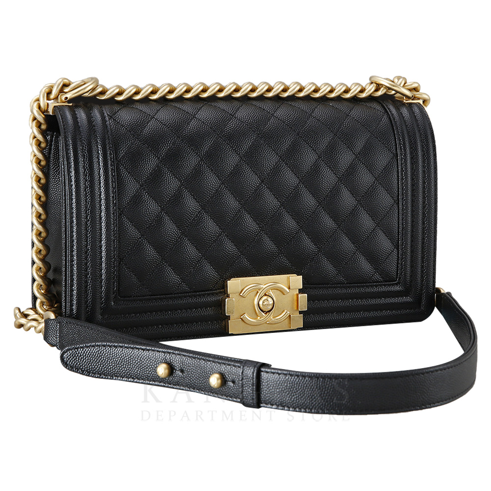 CHANEL(USED)샤넬 캐비어 보이샤넬 미듐