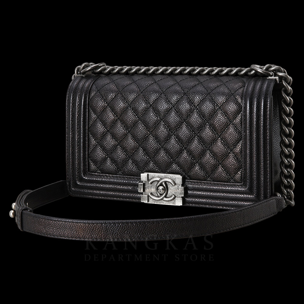 CHANEL(USED)샤넬 보이샤넬 캐비어 미듐