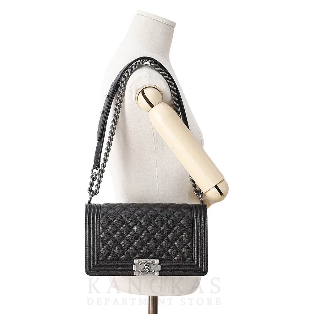 CHANEL(USED)샤넬 보이샤넬 캐비어 미듐