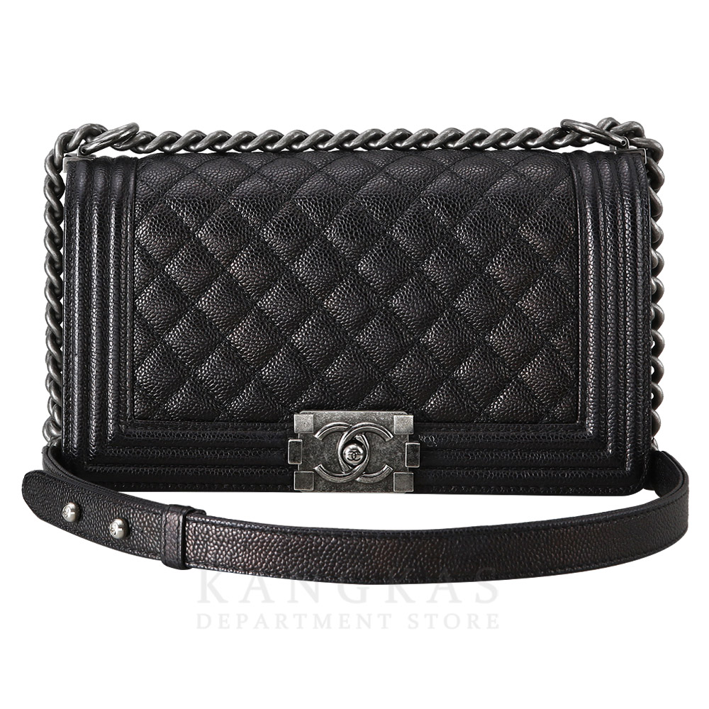CHANEL(USED)샤넬 보이샤넬 캐비어 미듐