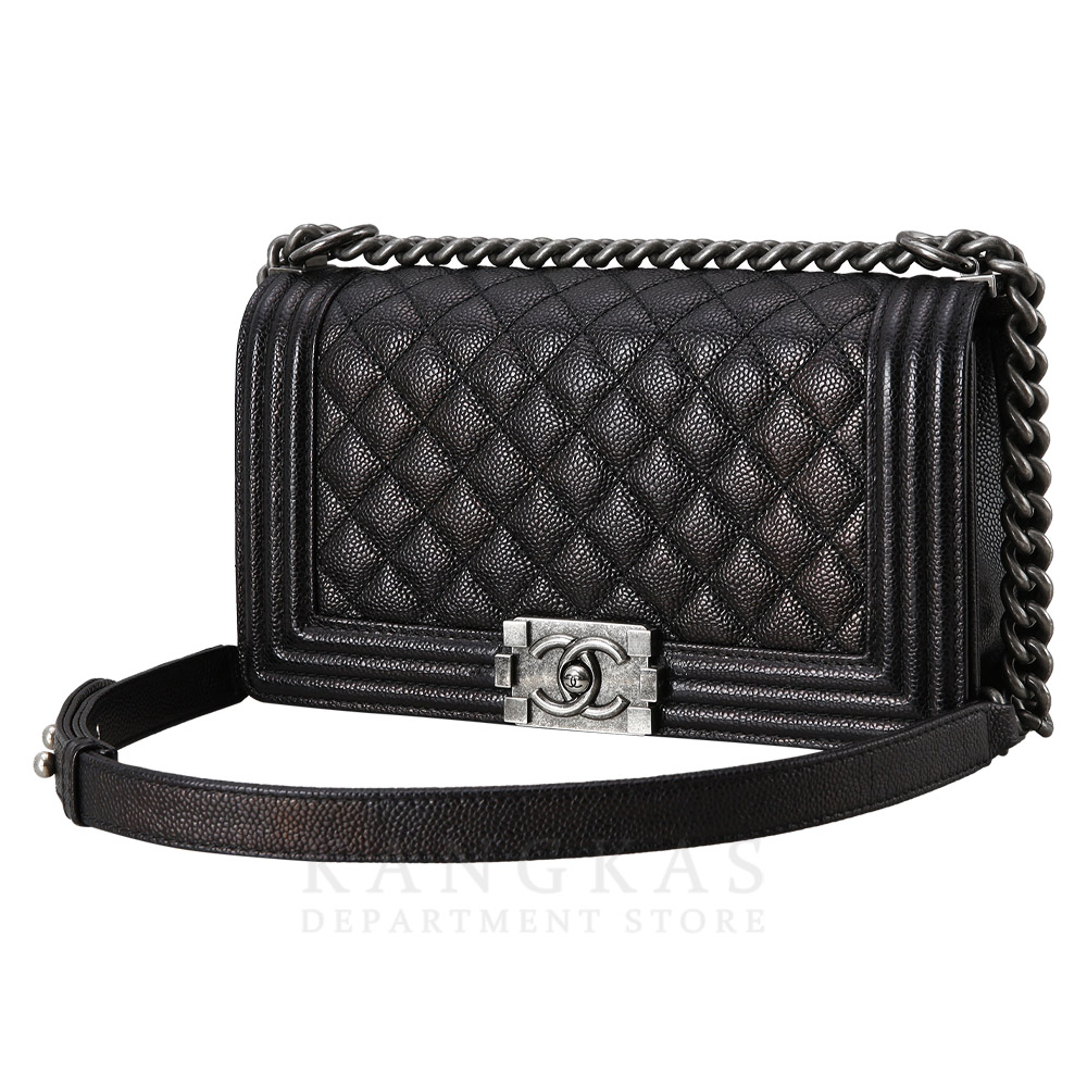 CHANEL(USED)샤넬 보이샤넬 캐비어 미듐