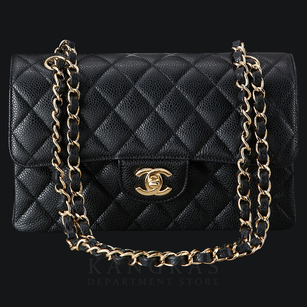 CHANEL(USED)샤넬 캐비어 클래식 스몰 플랩백 금장