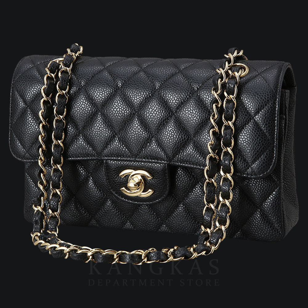 CHANEL(USED)샤넬 캐비어 클래식 스몰 플랩백 금장