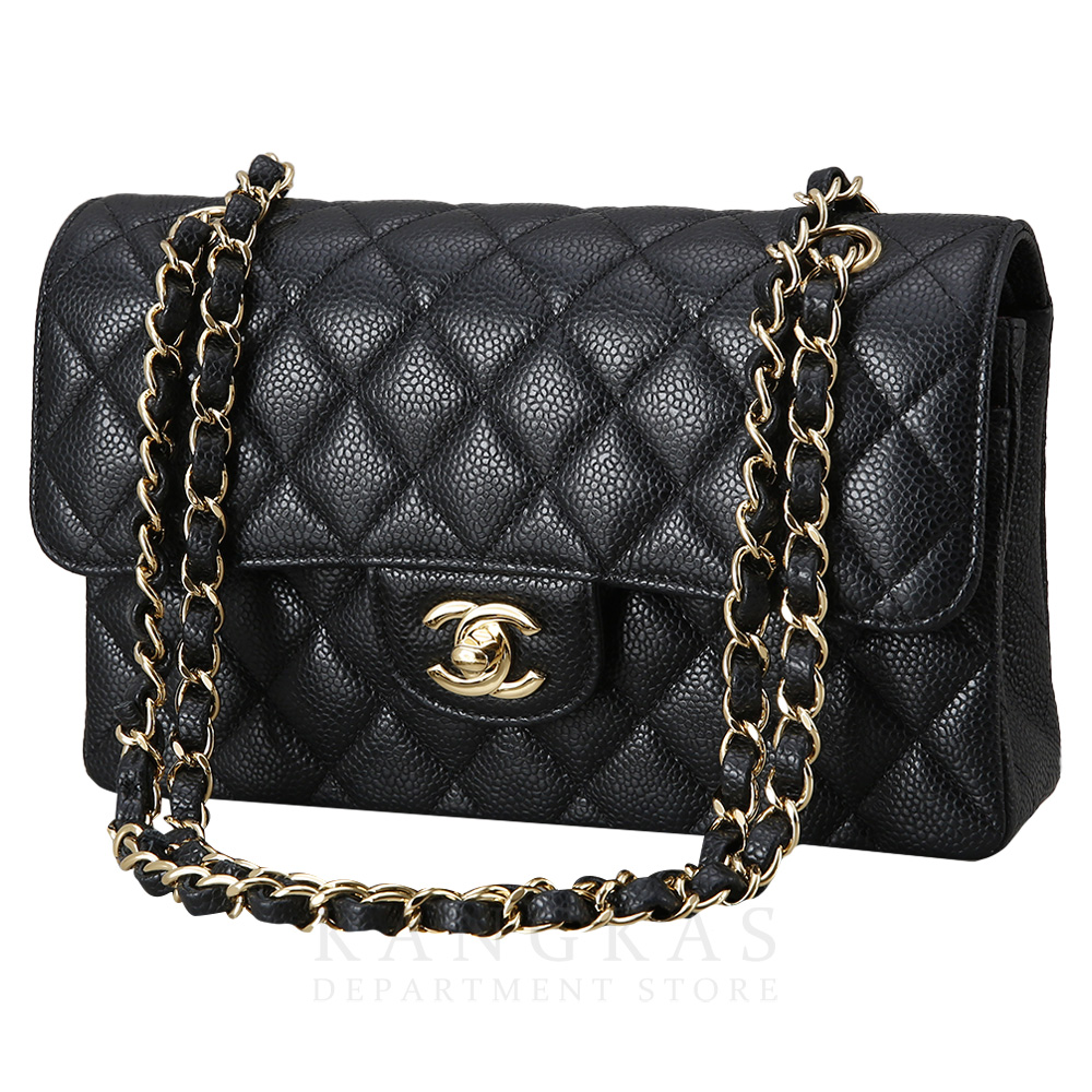 CHANEL(USED)샤넬 캐비어 클래식 스몰 플랩백 금장