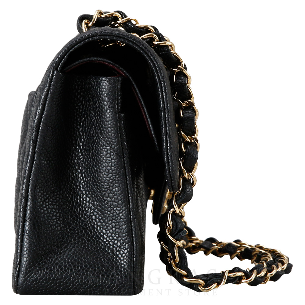 CHANEL(USED)샤넬 캐비어 클래식 스몰 플랩백 금장