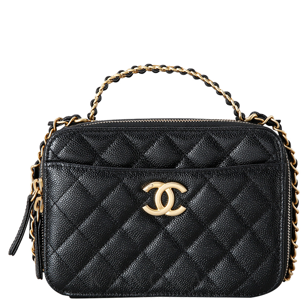 CHANEL(USED)샤넬 시즌 AS3222 베니티 케이스 탑 핸들백
