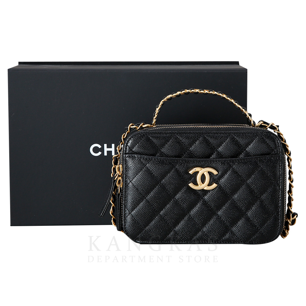 CHANEL(USED)샤넬 시즌 AS3222 베니티 케이스 탑 핸들백