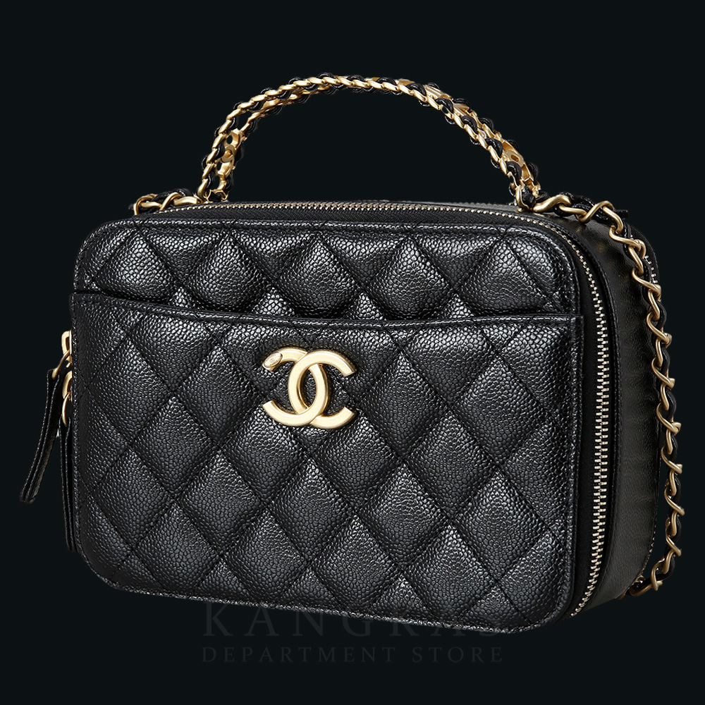 CHANEL(USED)샤넬 시즌 AS3222 베니티 케이스 탑 핸들백