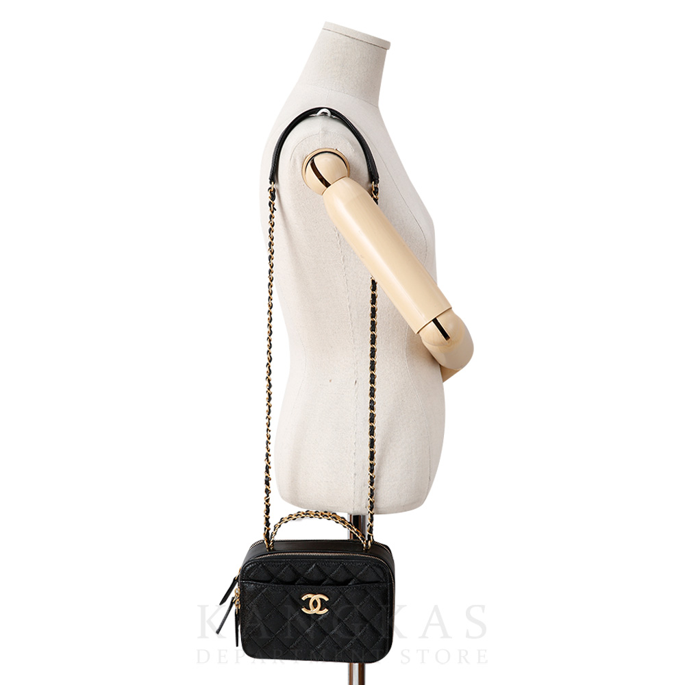 CHANEL(USED)샤넬 시즌 AS3222 베니티 케이스 탑 핸들백