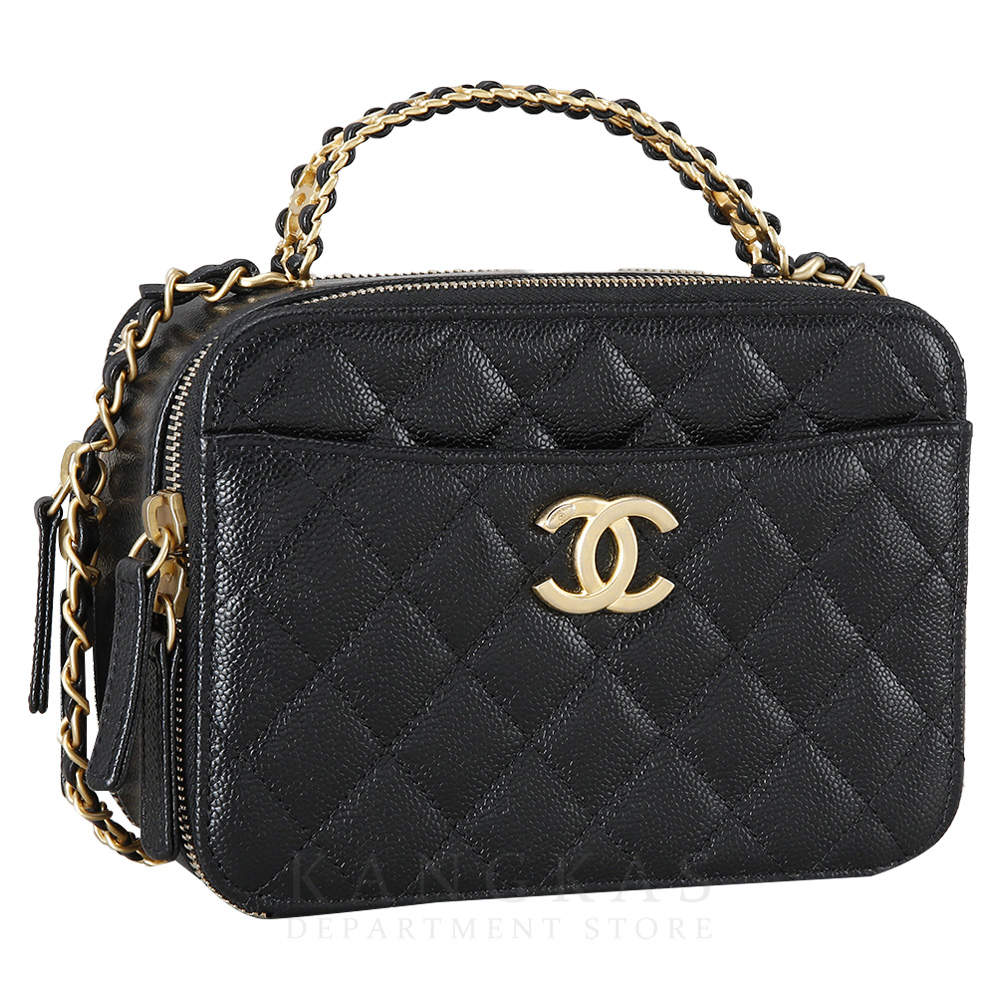 CHANEL(USED)샤넬 시즌 AS3222 베니티 케이스 탑 핸들백