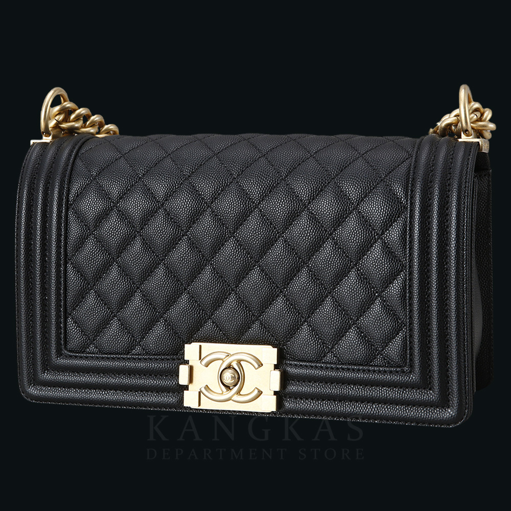 CHANEL(USED)샤넬 캐비어 보이샤넬 미듐