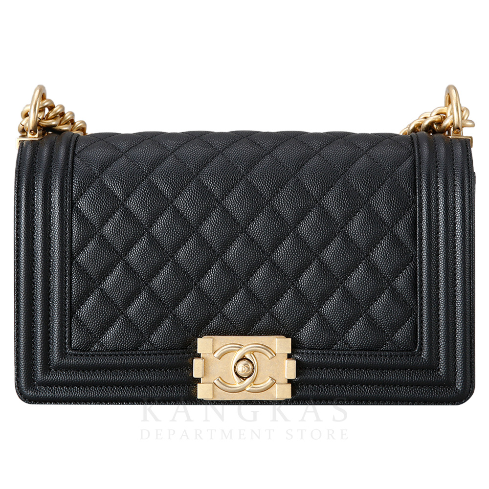CHANEL(USED)샤넬 캐비어 보이샤넬 미듐