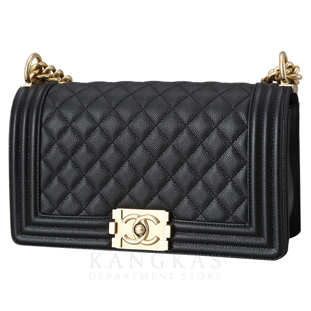 CHANEL(USED)샤넬 캐비어 보이샤넬 미듐