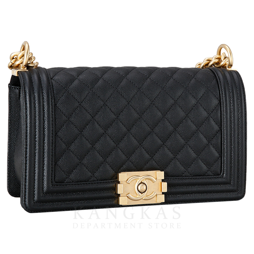 CHANEL(USED)샤넬 캐비어 보이샤넬 미듐