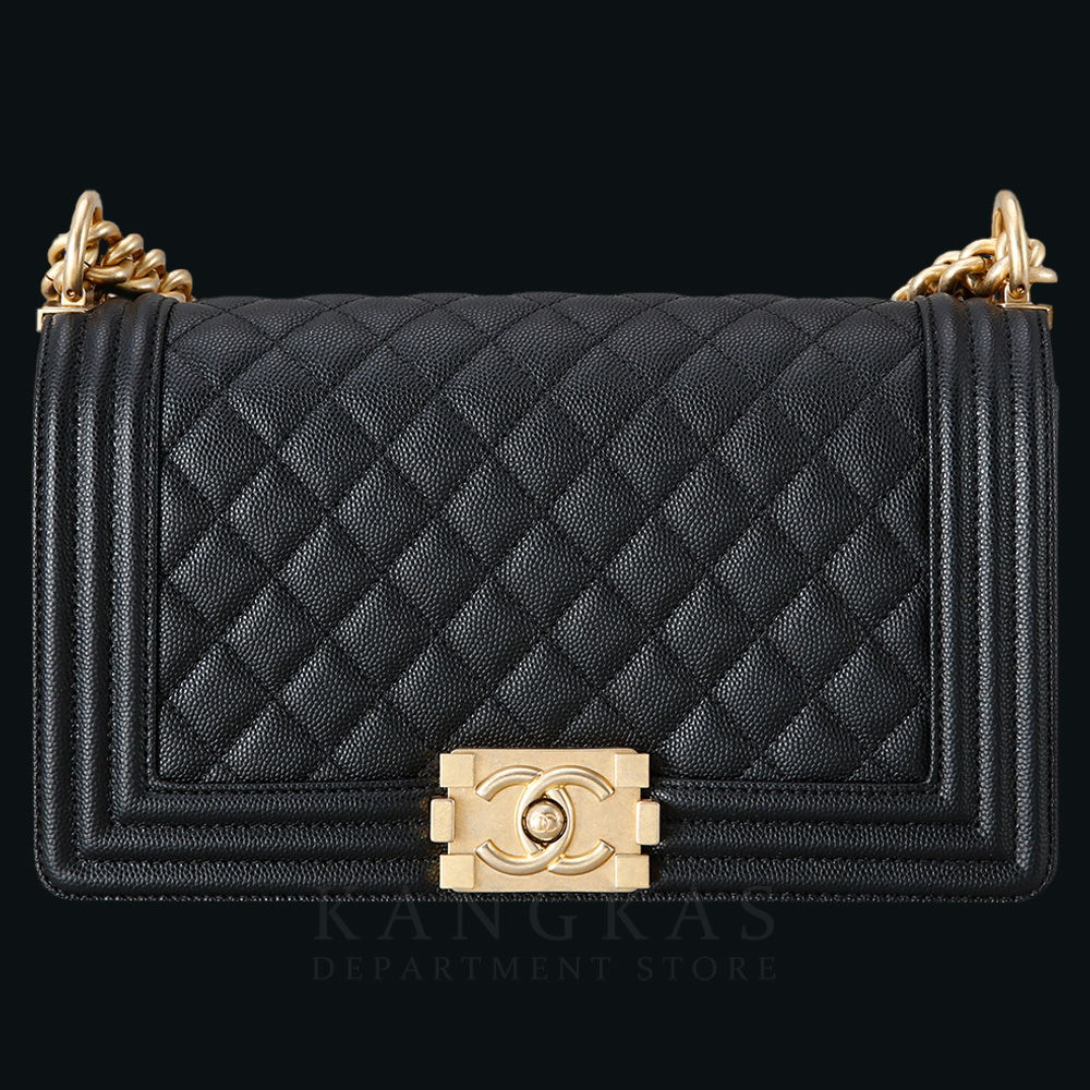 CHANEL(USED)샤넬 캐비어 보이샤넬 미듐