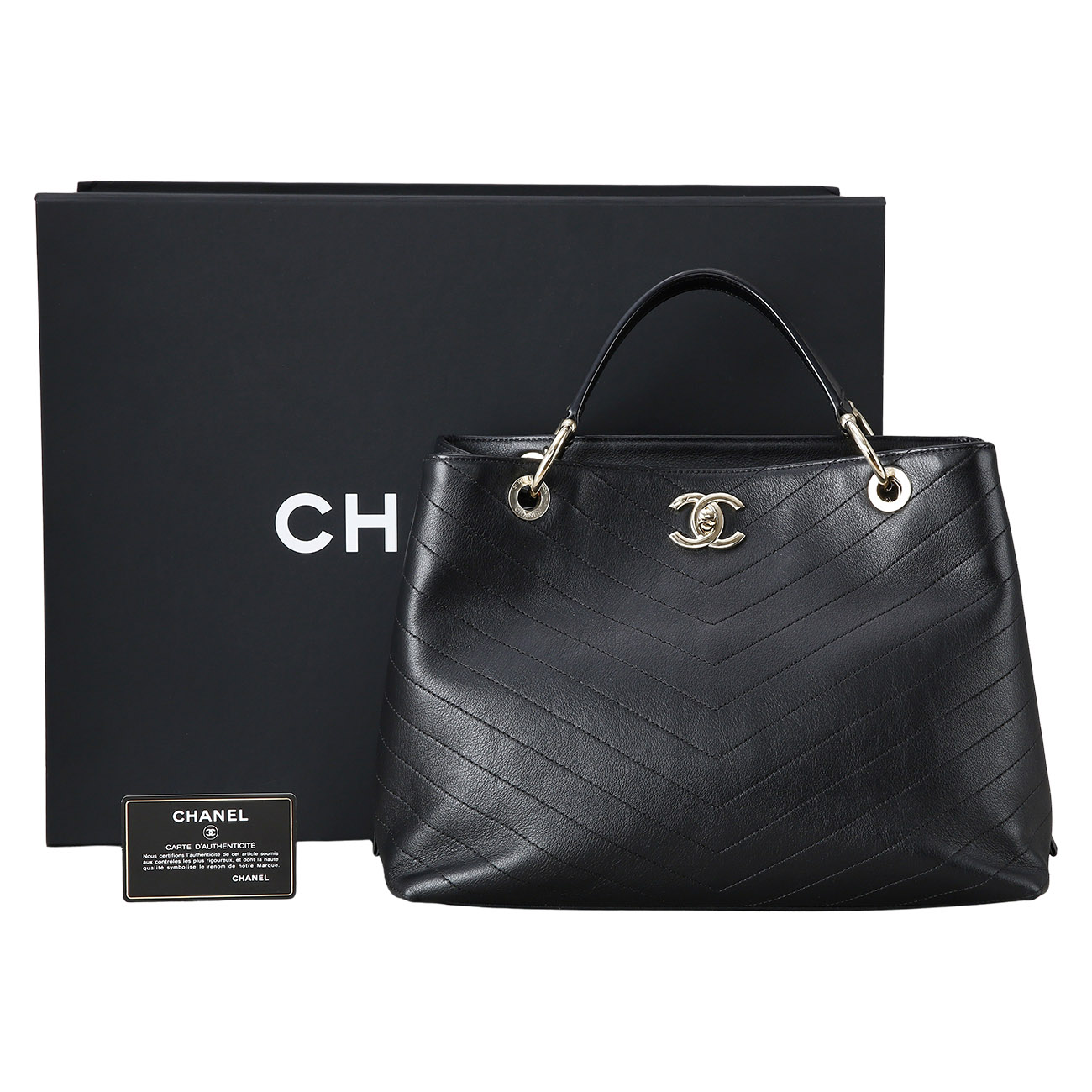 CHANEL(USED)샤넬 시즌 쉐브론 토트백 라지